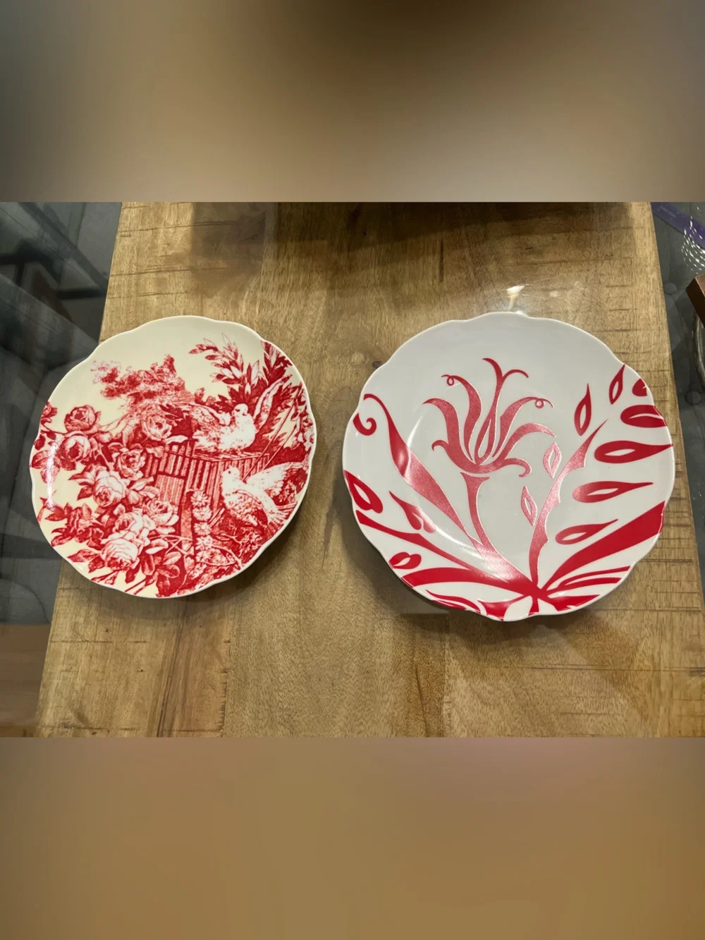 Rosanna Boho Holiday 4 Salad Plates New RARE